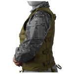 Gilet tactique et Molle vert armée