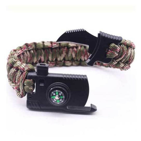 Bracelet Paracorde <br> Couteau - Camouflage